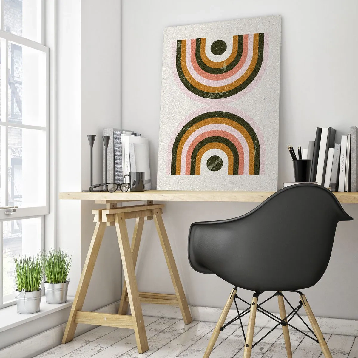 Glass picture - Twin Abstract - 70x100 cm