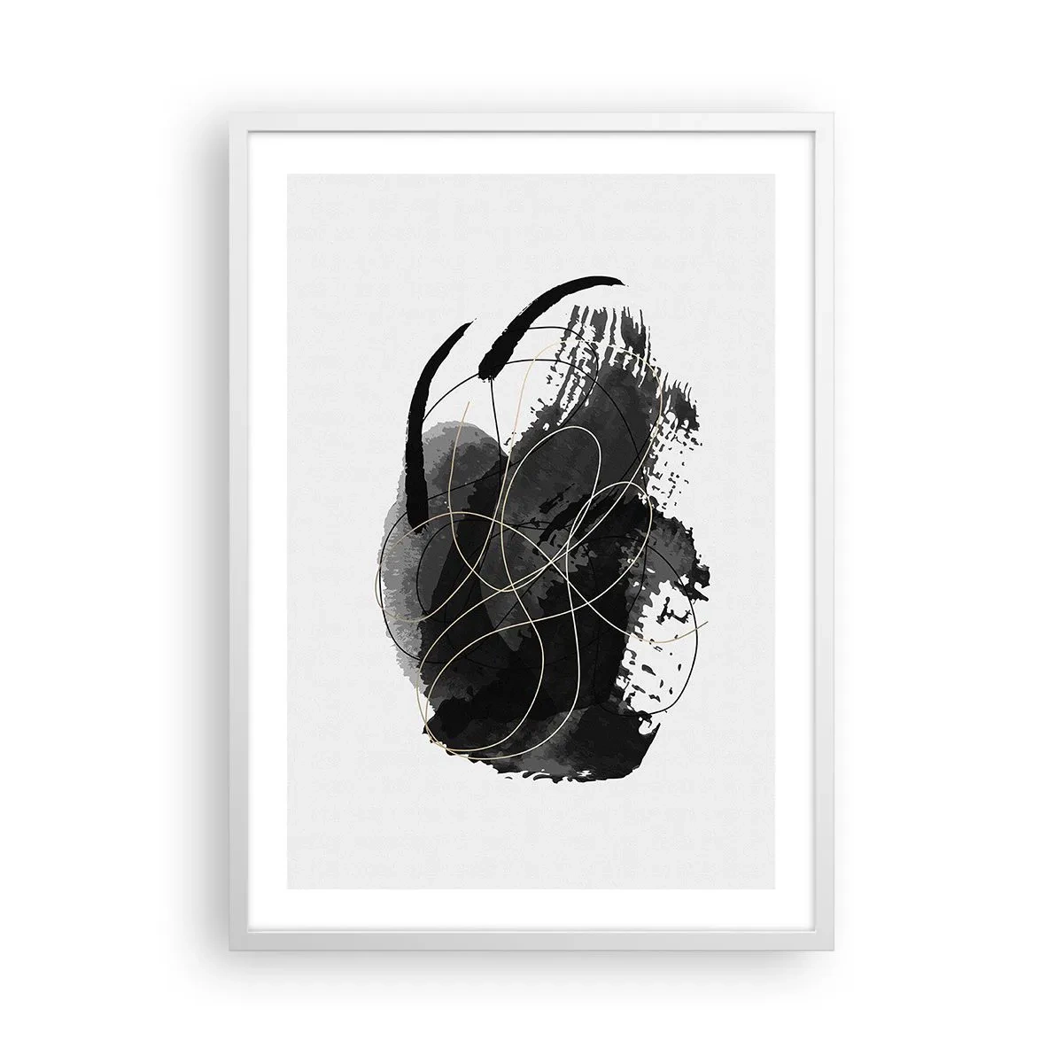 Poster in white frmae - Made from Black - 50x70 cm