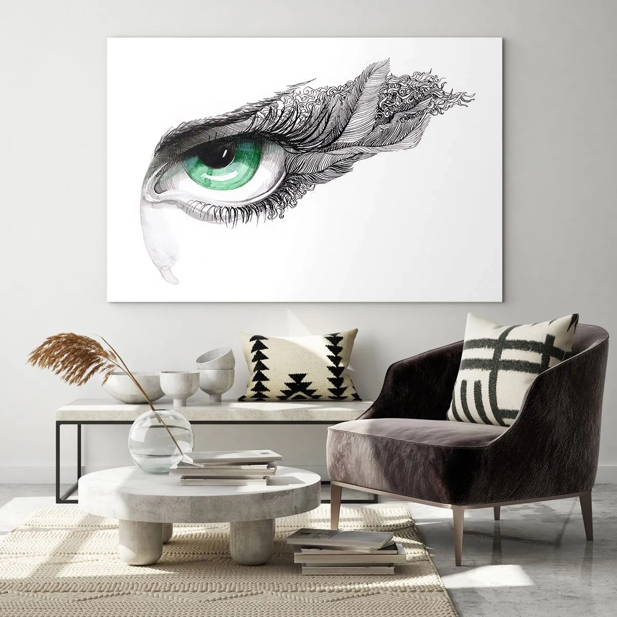 Glass picture - Beautiful and Ready to Attack - 100x70 cm