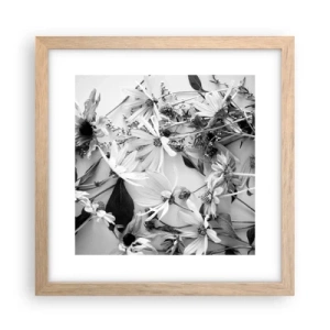 Poster in light oak frame - No-Bouquet of Flowers - 30x30 cm