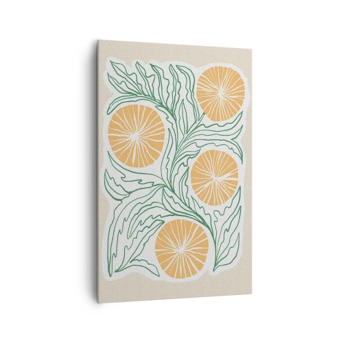 Canvas picture - Ethnic with an Abstract Note - 80x120 cm