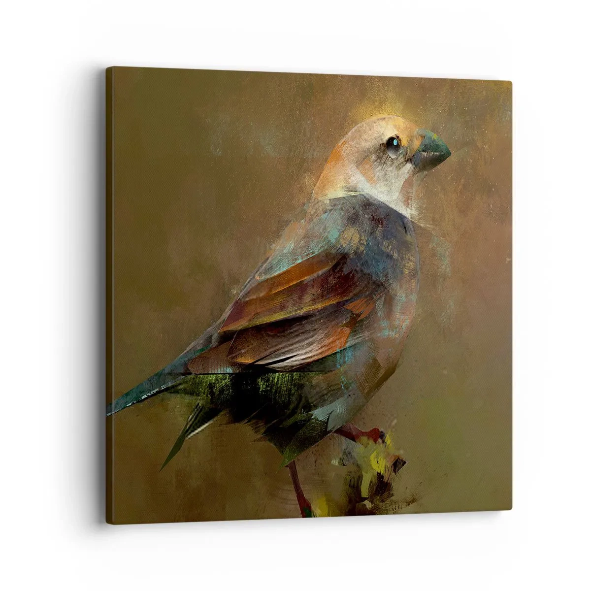 Canvas picture - Sparrow, a Little Birdy - 40x40 cm