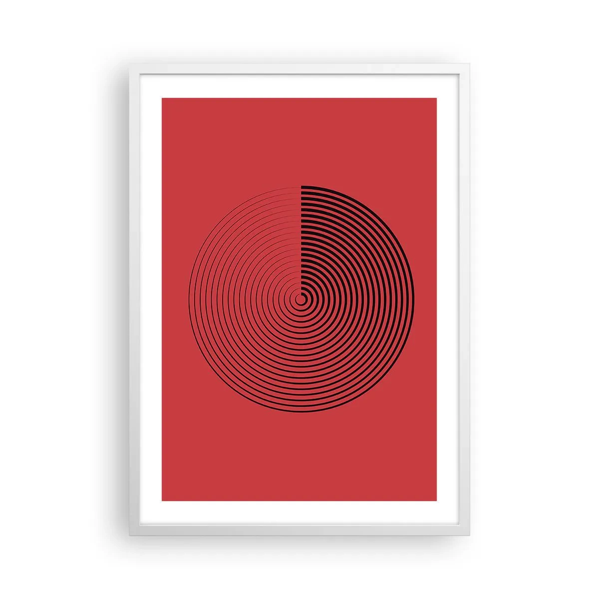 Poster in white frmae - Circular Movement - 50x70 cm