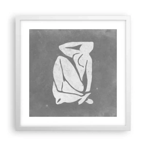 Poster in white frmae - Lost in Thoughts - 40x40 cm