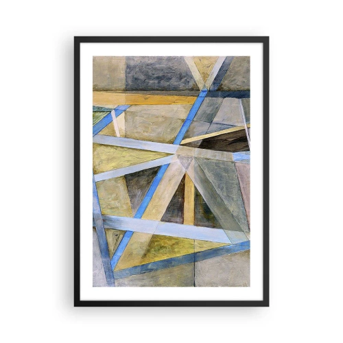 Poster in black frame - Straight Or Slanted? - 50x70 cm