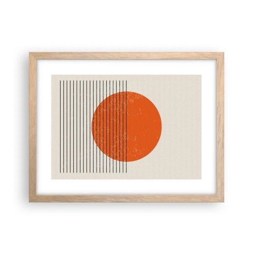 Poster in light oak frame - Always the Sun - 40x30 cm