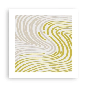 Poster - Composition with a Gentle Curve - 40x40 cm
