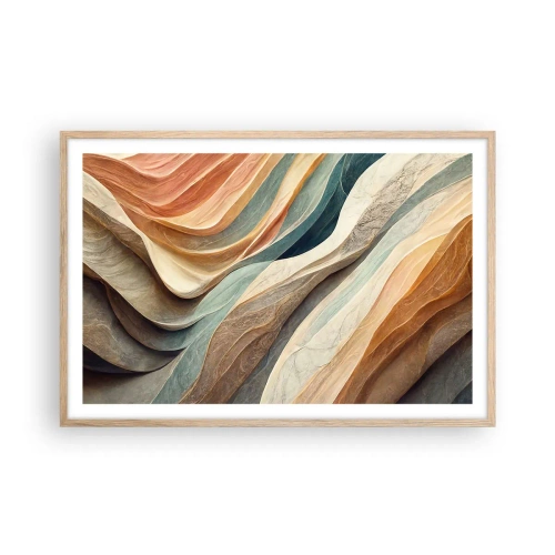 Poster in light oak frame - Moment Before Change - 91x61 cm