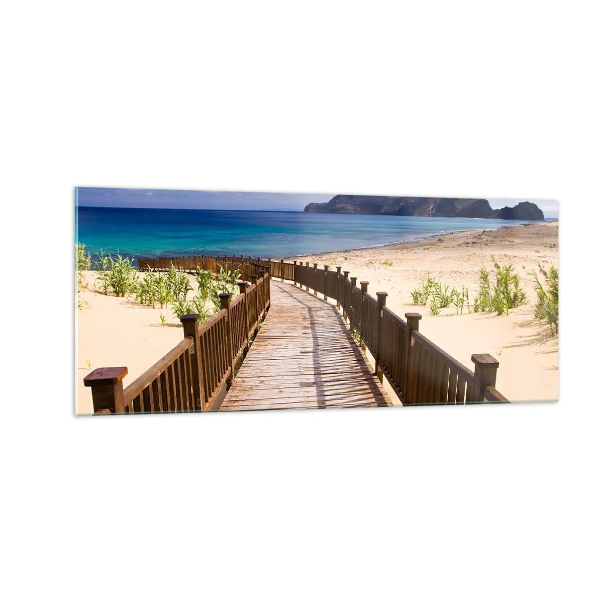Glass picture - Take Me to Happy Islands - 100x40 cm