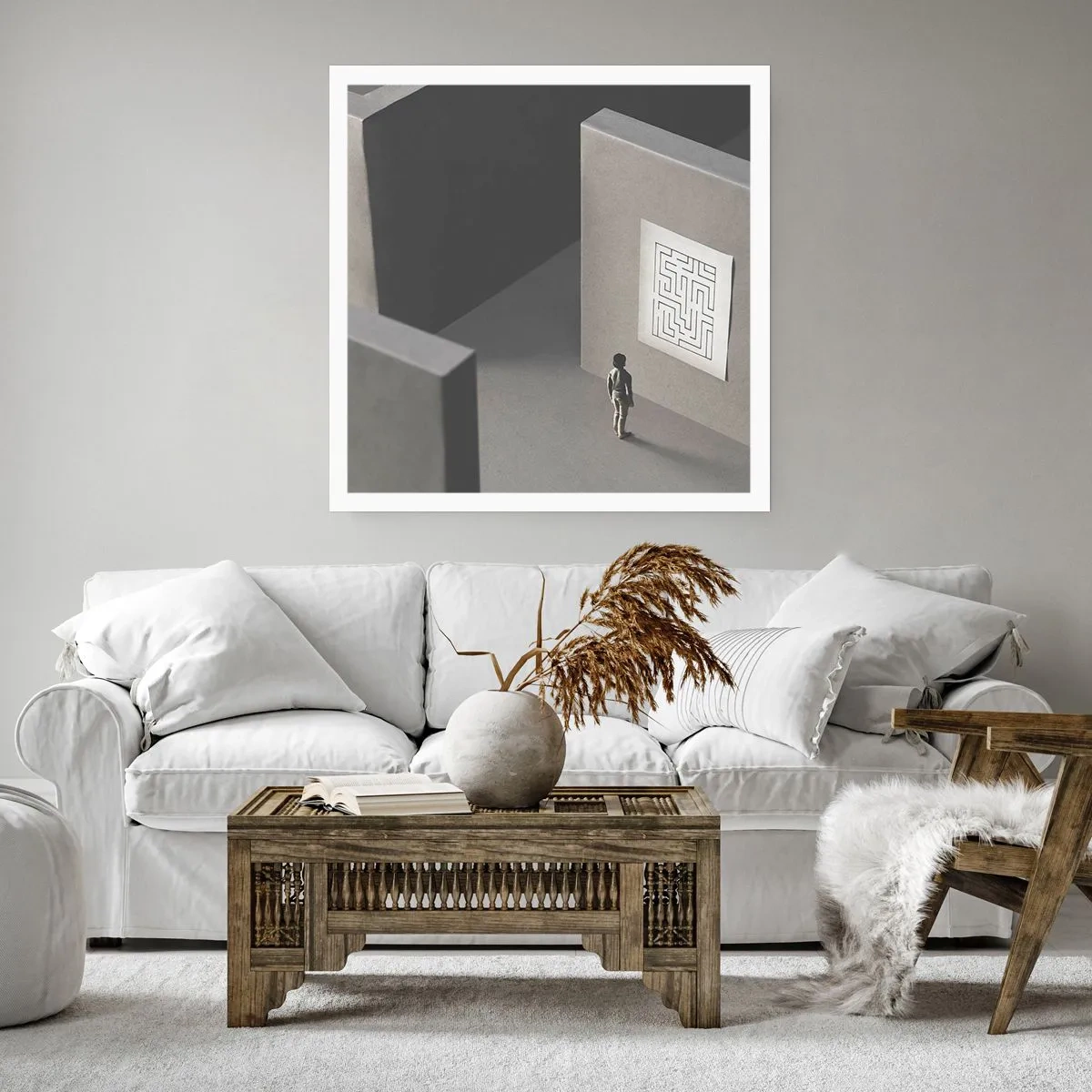 Poster - But Where Am I? - 60x60 cm