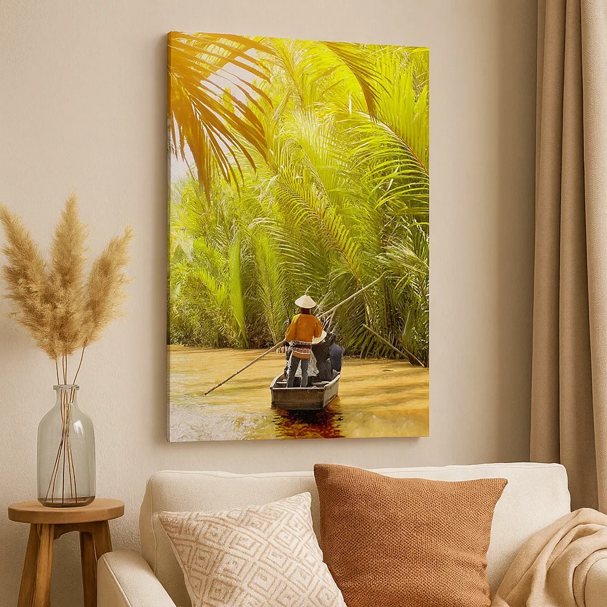 Canvas picture - Through a Palm Ravine - 50x70 cm