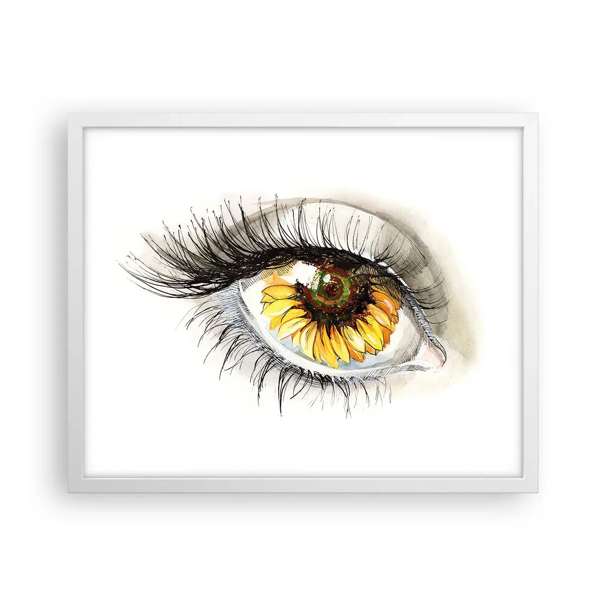 Poster in white frmae - Look Hot As a Summer - 50x40 cm