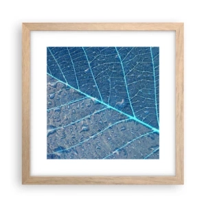 Poster in light oak frame - Life in the Blue - 30x30 cm