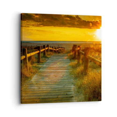 Canvas picture - Bathed in Old Gold - 30x30 cm