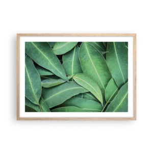Poster in light oak frame - Juicy and Fresh - 70x50 cm