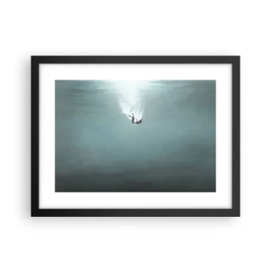 Poster in black frame - In the Arms of the Ocean - 40x30 cm
