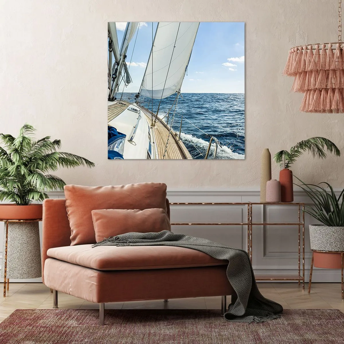 Canvas picture - Ahoy, Adventure - 30x30 cm