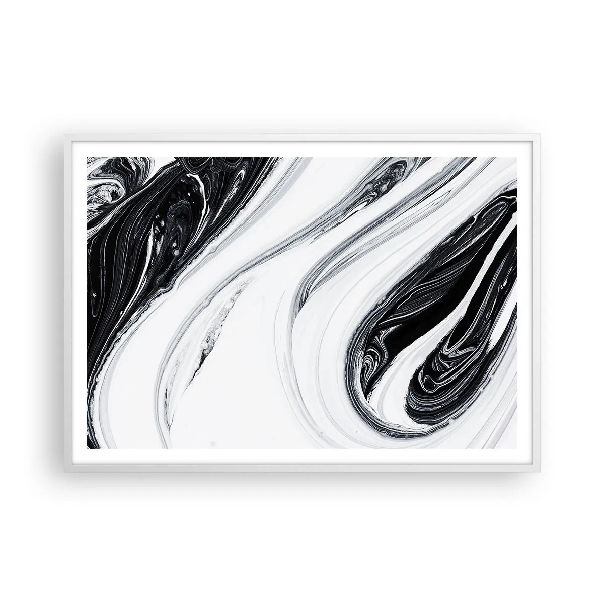 Poster in white frmae - Connection of Opposites - 100x70 cm