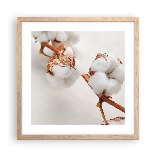 Poster in light oak frame - Just Cuddle It - 40x40 cm