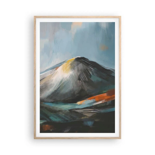 Poster in light oak frame - Raw and Beautiful - 70x100 cm