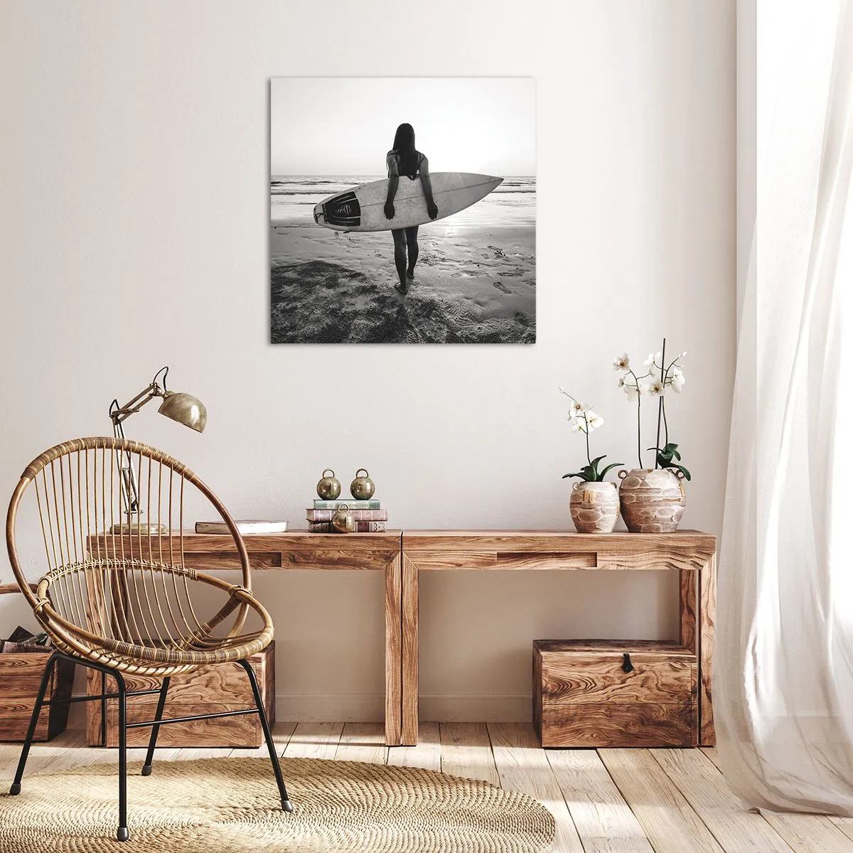 Canvas picture - Daughter of Sea Wave - 70x70 cm