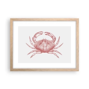 Poster in light oak frame - Crab Like No Other - 40x30 cm