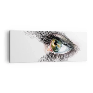 Canvas picture - Look straight into the Soul - 140x50 cm