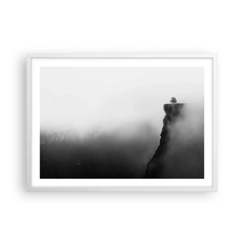 Poster in white frmae - On the Edge of the World - 70x50 cm