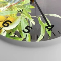 Clock face with numbers