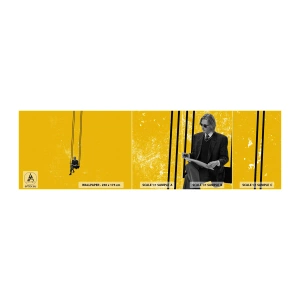 Photo Wallpaper Sample Standard Eco - Day as a Any Other - Modern Art, Swing, Man - 100x30 cm