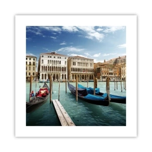 Poster - Palaces in Blue - 40x40 cm