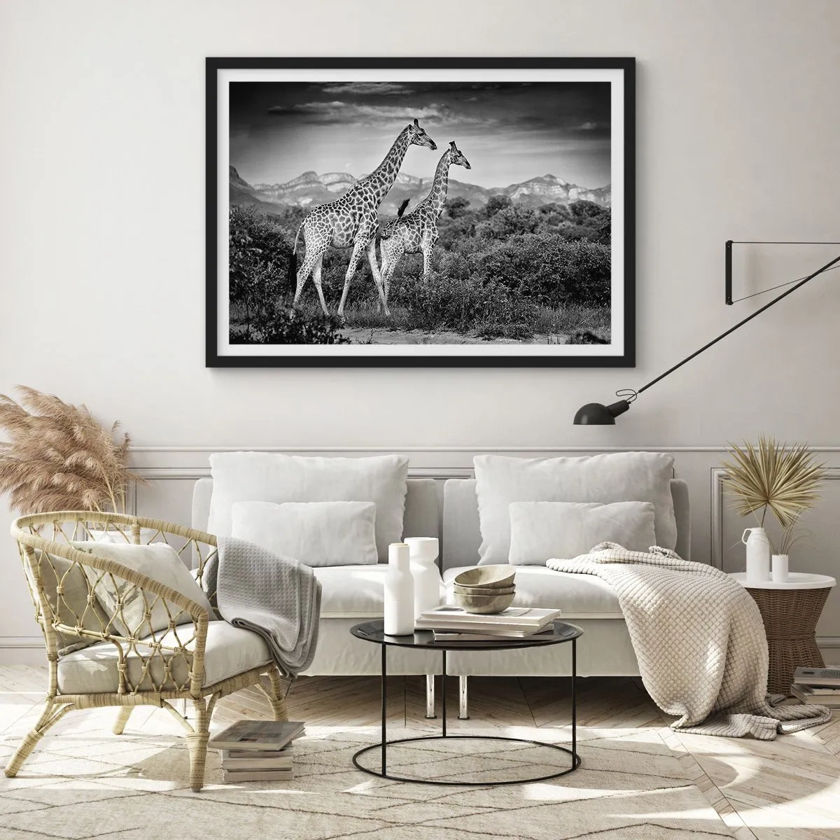 Poster in black frame - Higher Spheres in Africa - 40x30 cm