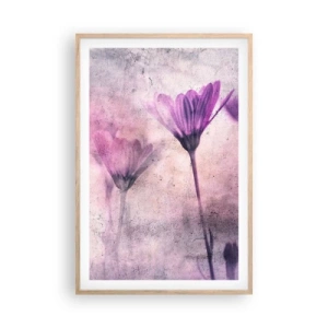 Poster in light oak frame - Dream of Flowers - 61x91 cm