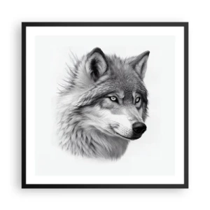 Poster in black frame - Alpha - Without a Doubt - 60x60 cm