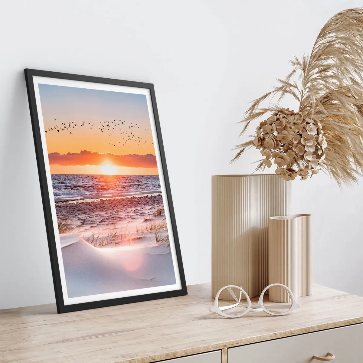 Poster in black frame - Horizontal Landscape - 70x100 cm