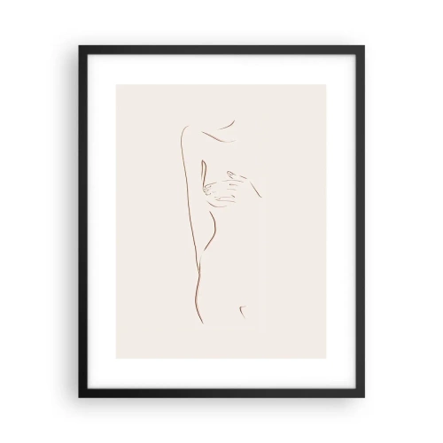 Poster in black frame - Shape of Desire - 40x50 cm