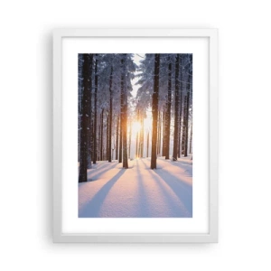 Poster in white frmae - Clearly Black on White - 30x40 cm