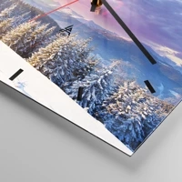 Clock face with lines