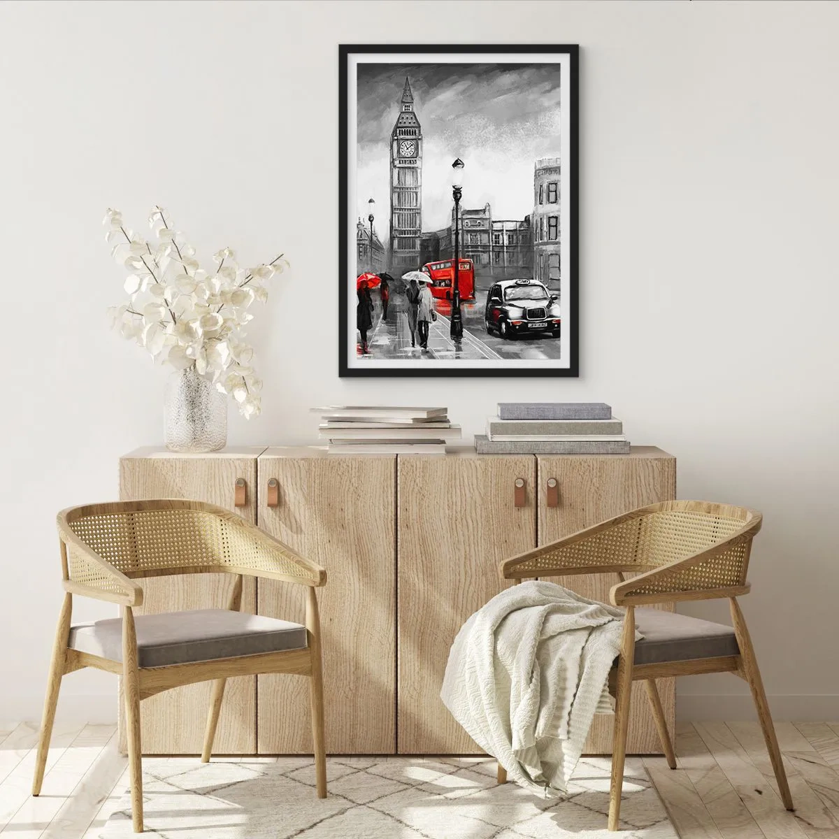 Poster in black frame - Not Such a Grey City - 30x40 cm