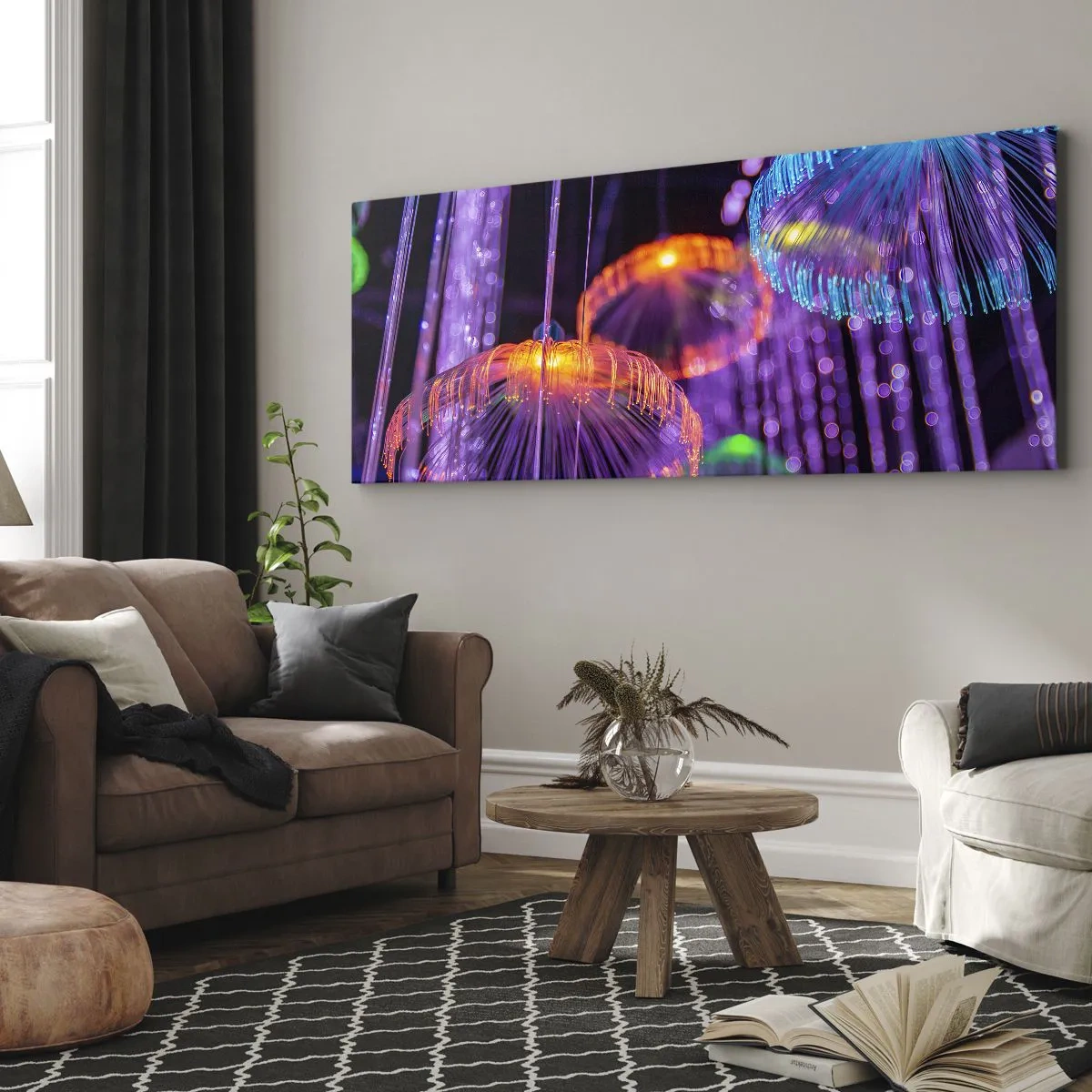 Canvas picture - Light Fountain - 120x50 cm