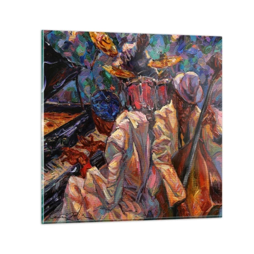 Glass picture - In the Same Rhythm - 70x70 cm