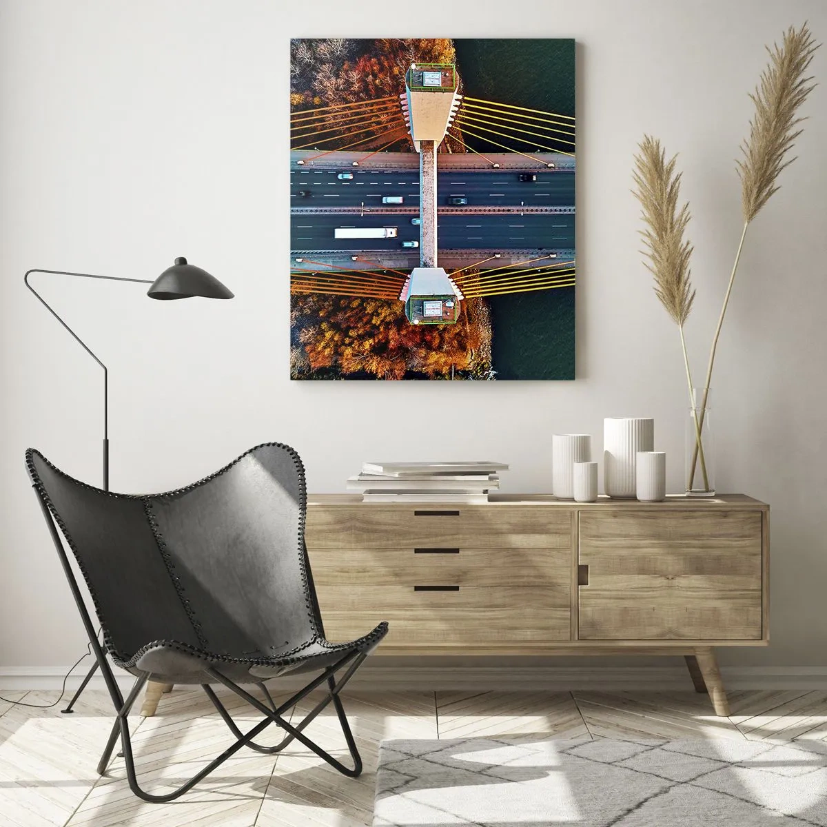 Glass picture - Behind Seas and Oceans - 50x70 cm