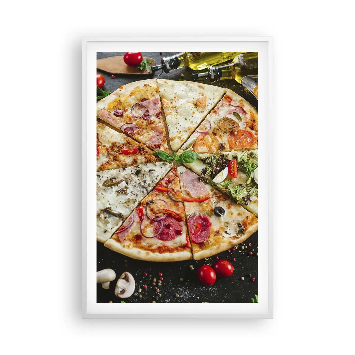 Poster in white frmae - Range of Flavours - 61x91 cm