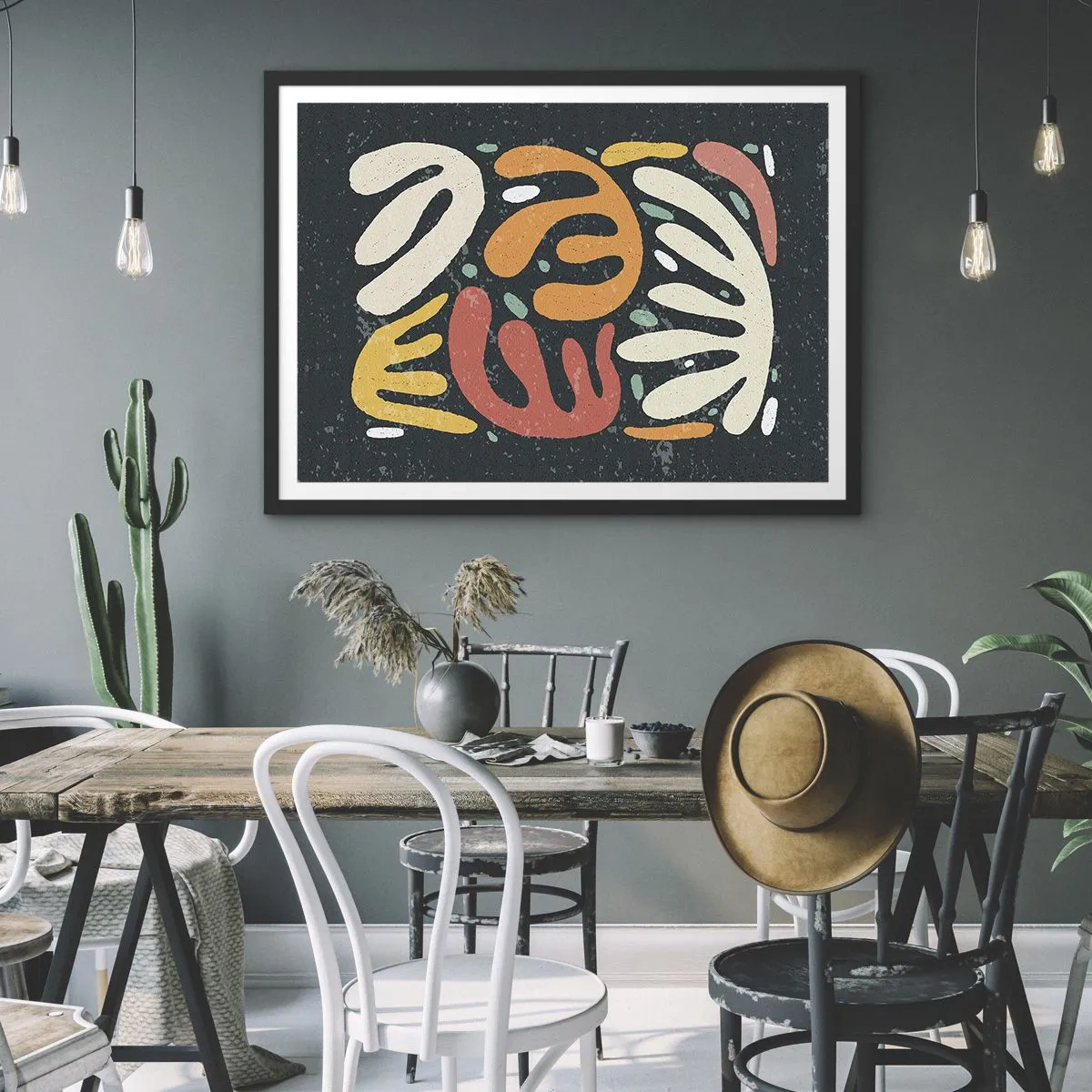 Poster in black frame - Composition - I Will Catch You - 70x50 cm