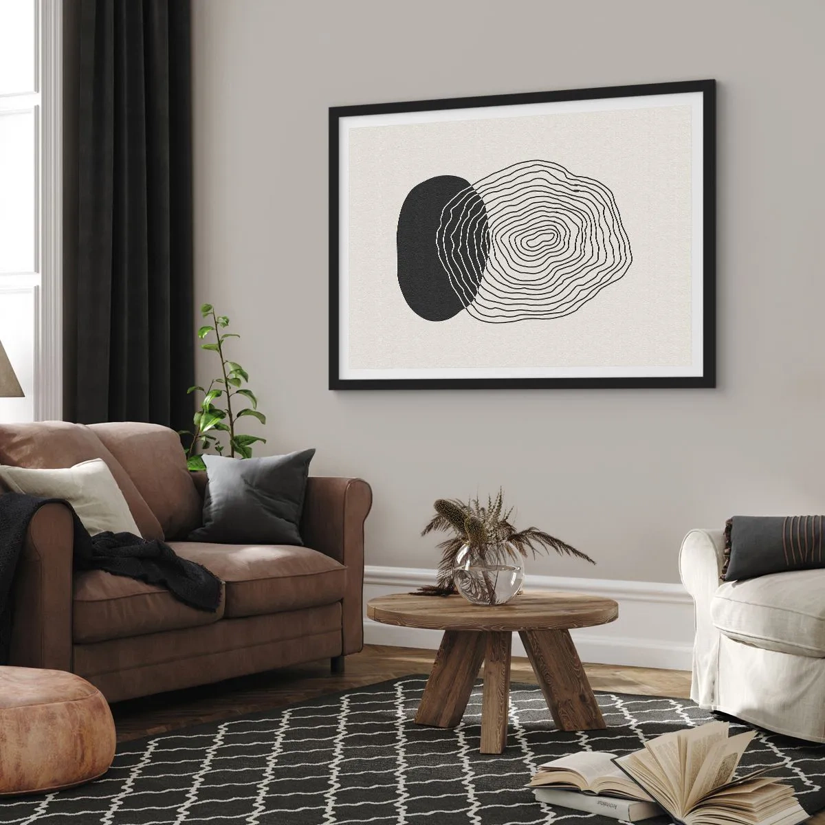 Poster in black frame - Durability and Vibration - 91x61 cm