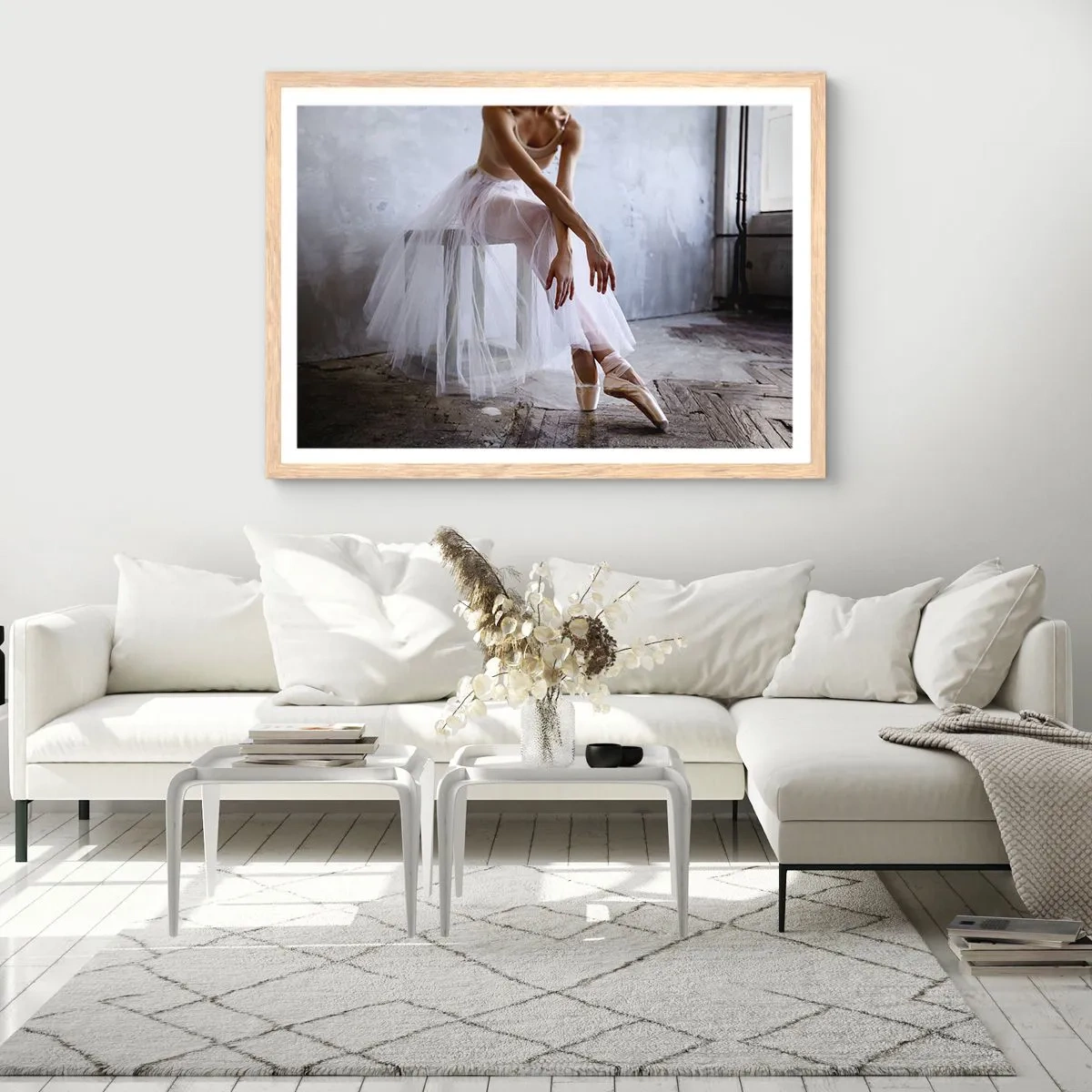 Poster in light oak frame - Before the Ramp Lights Are On - 91x61 cm