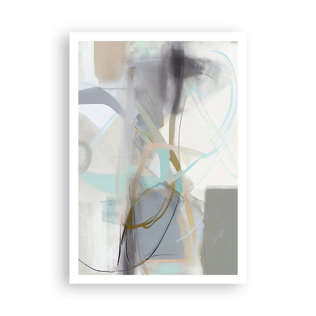 Poster - Foggy Abstract - 70x100 cm