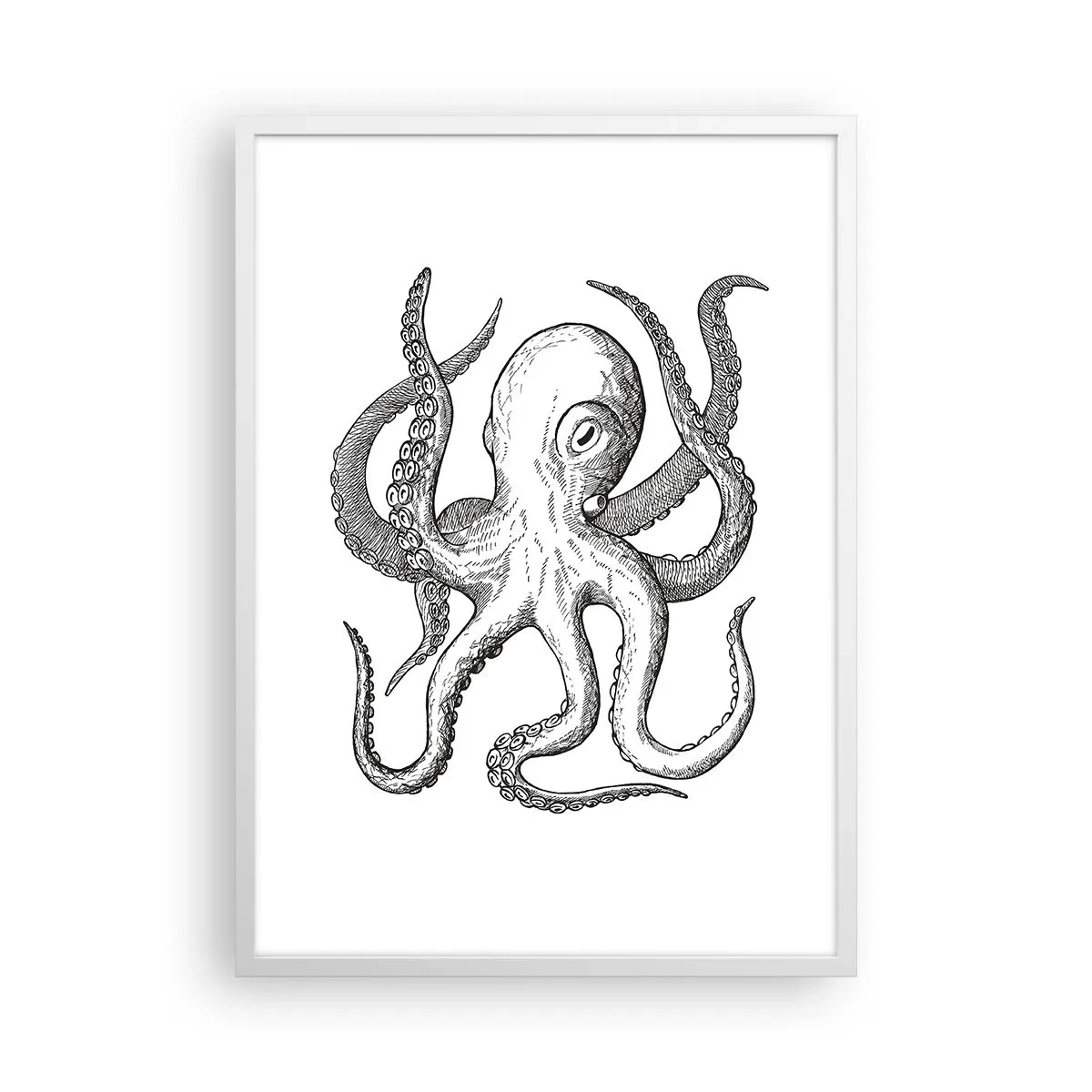 Poster in white frmae - Dancing with the Waves - 50x70 cm