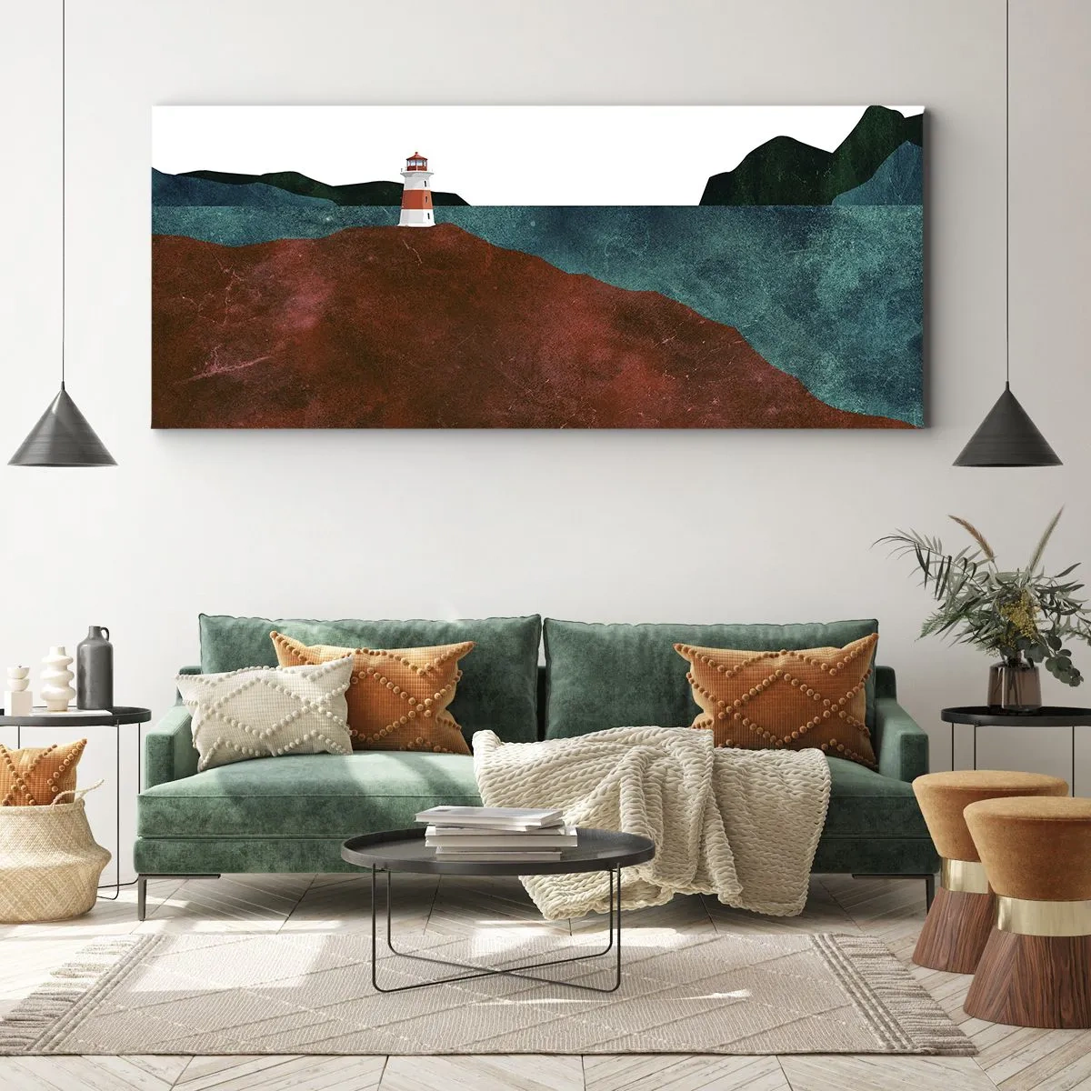 Canvas picture - Gazing at the Sea - 100x40 cm