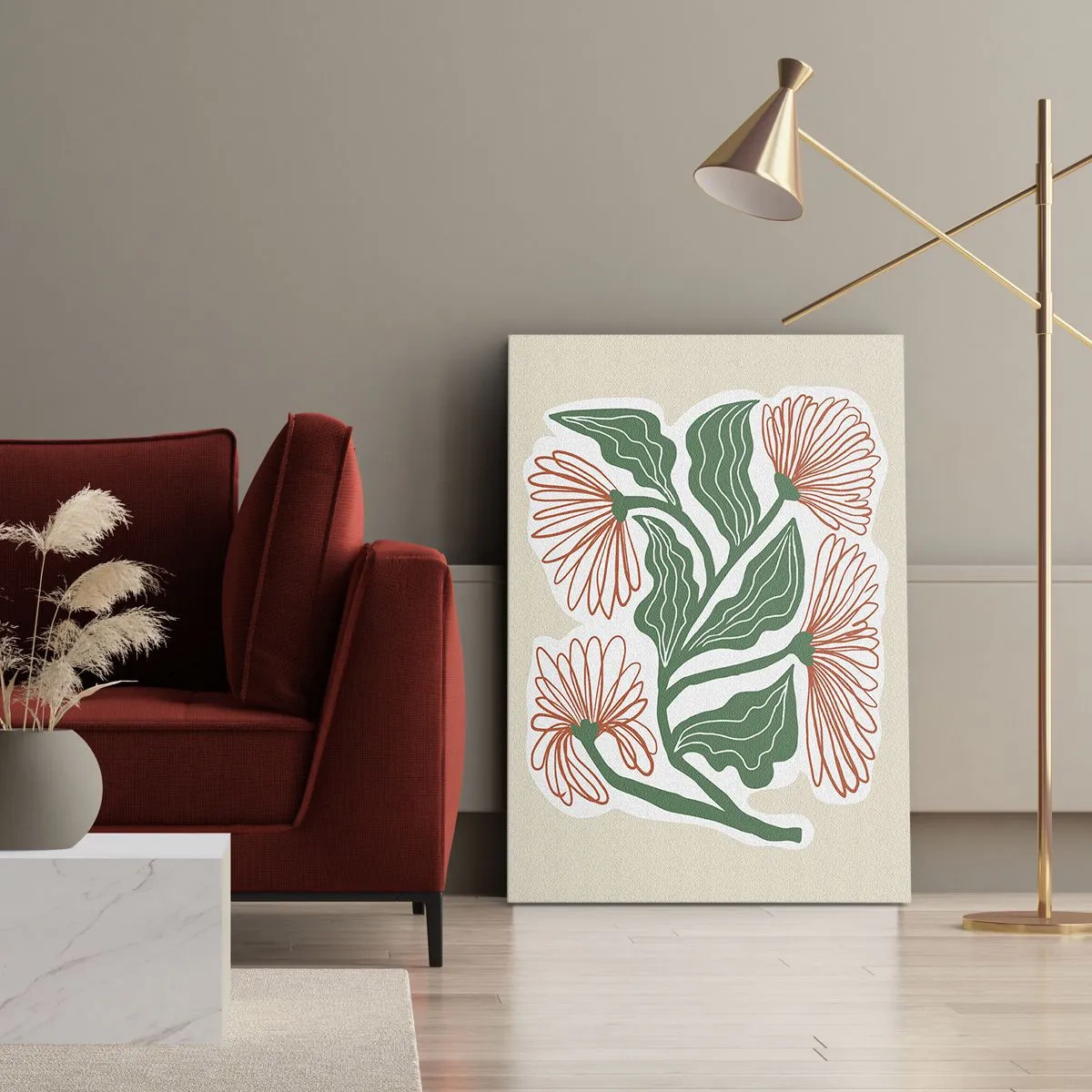 Canvas picture - Folk and Modern - 70x100 cm